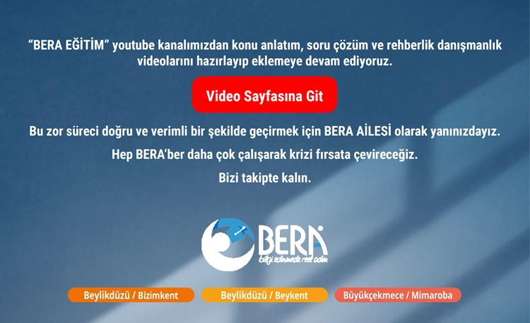 bera video dersler başlıyor popup